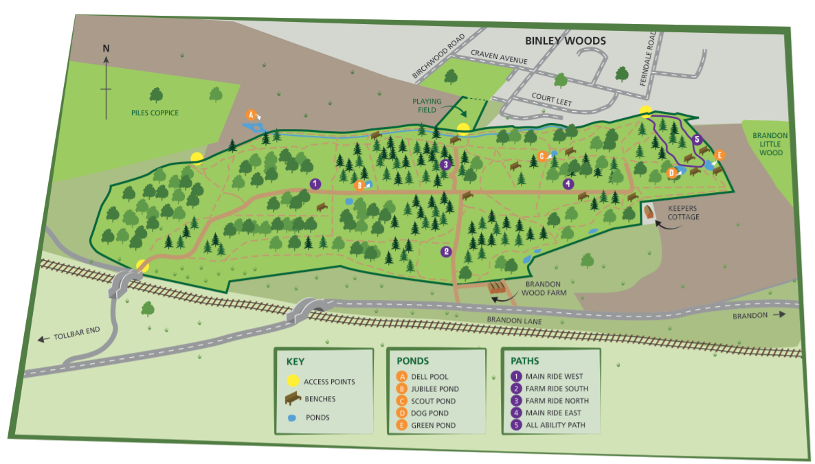 Map of Brandon Wood